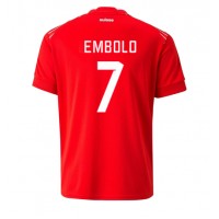 Camiseta Suiza Breel Embolo #7 Primera Equipación Mundial 2022 manga corta